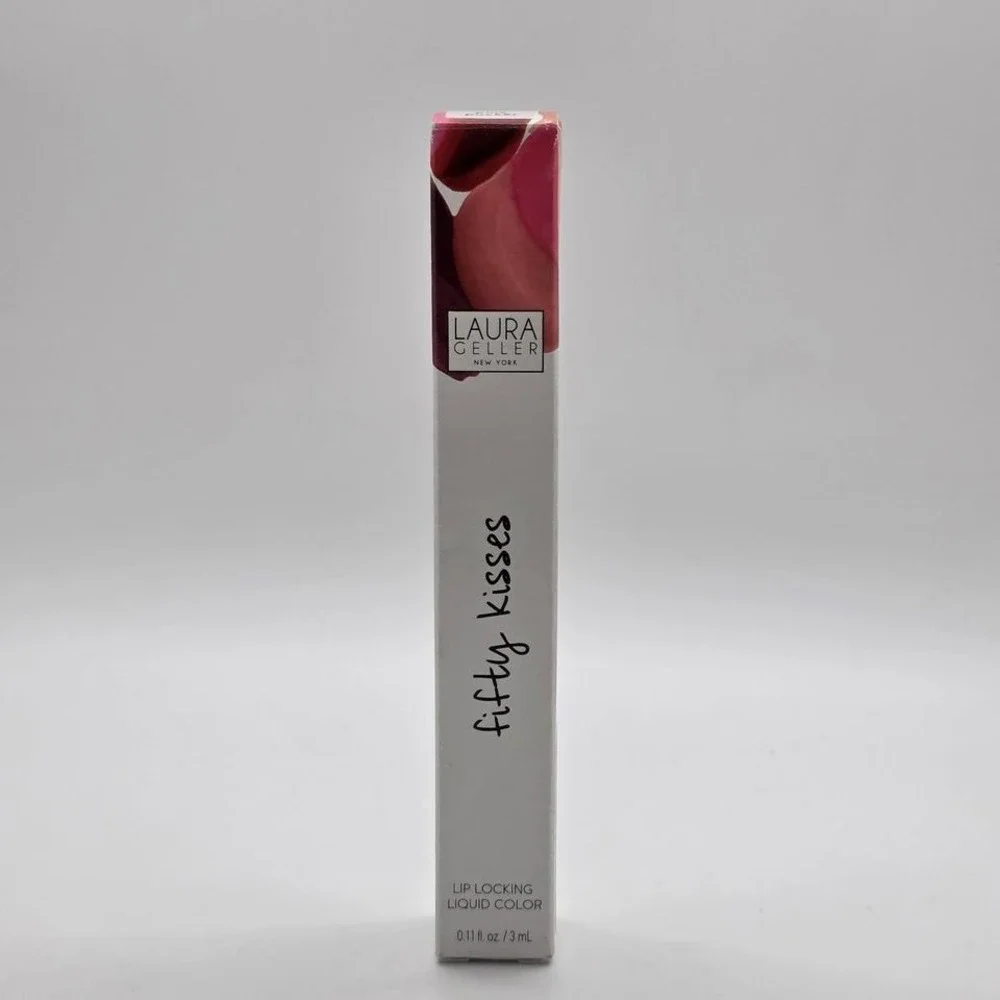 Laura Geller fifty kisses lip locking liquid color PINK PUCKER lipstick lipgloss